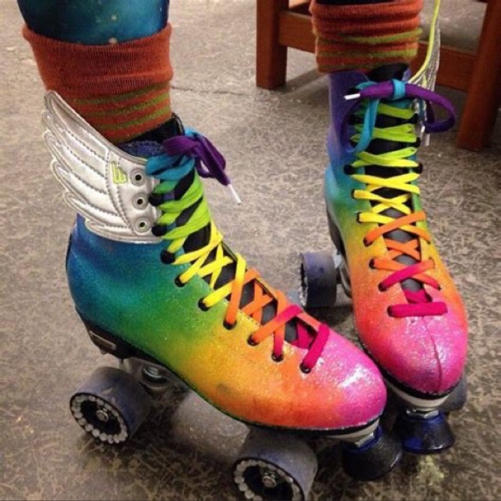 Metallic Skate shoe sneaker accessories